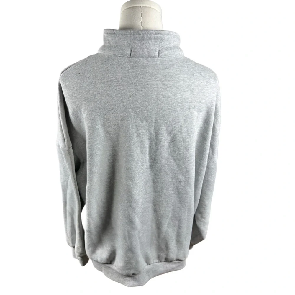 Trendy Queen Classic Neutral Basic Cotton Men's Stylish Gray Zip-Up Sweatshirt